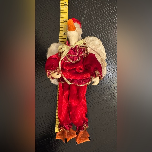 Mark Roberts Collection Festive Goose / Duck with Angel Wings Ornament - Picture 10 of 12